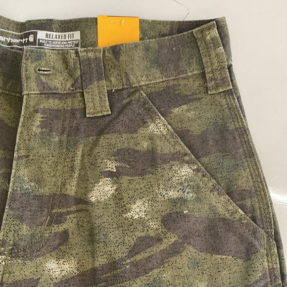 Carhartt Man’s Relaxed fit canvas Cargo work Shorts - Picture 3 of 11